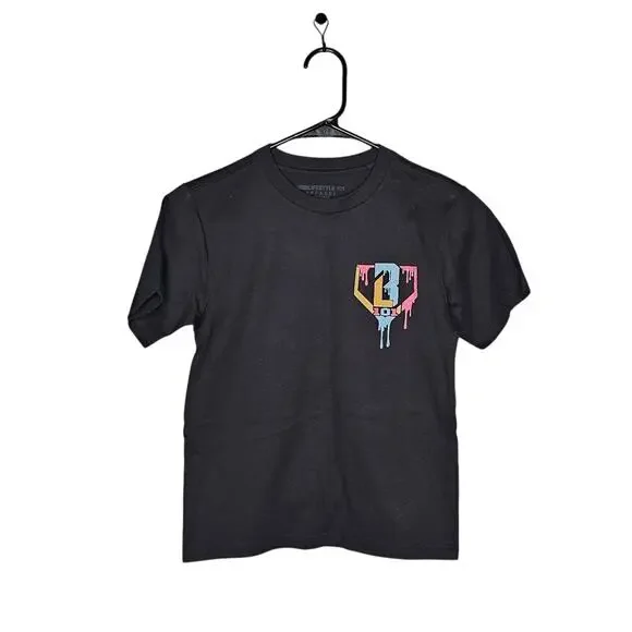 Baseball lifestyle 101 black Ice cream graphic tee Youth size small cotton candy - Picture 2 of 5